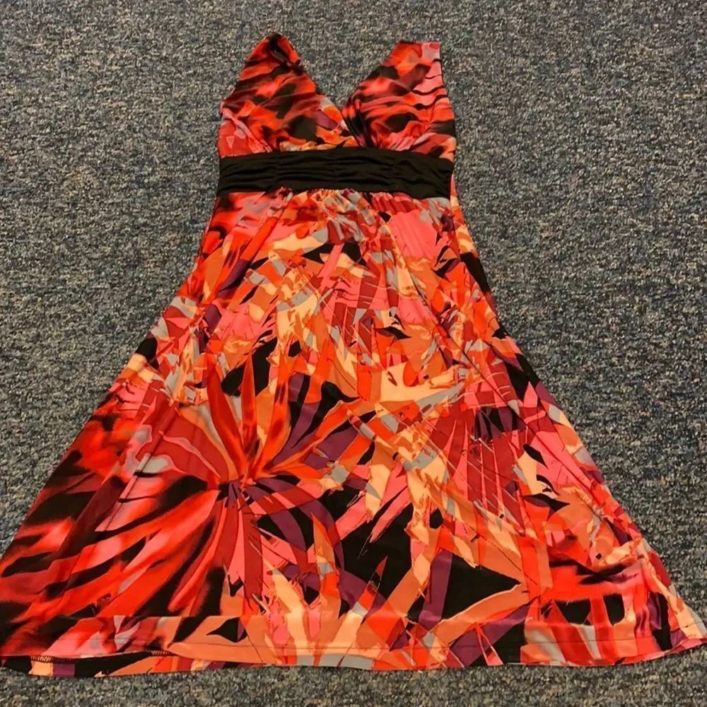 Dana Point Collection Abstract Print Dress sz. S